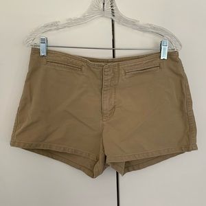 Abercrombie & Fitch Vintage Low Rise Khaki Shorts